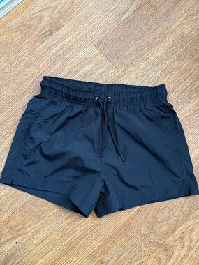 Men’s Black Swim Trunks Elastic Waistband